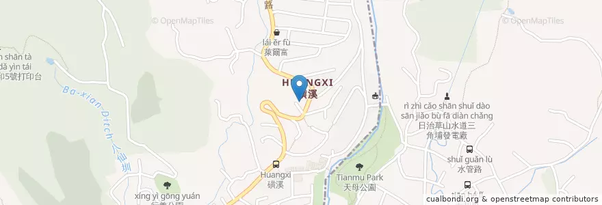 Mapa de ubicacion de 明山宮 en تایوان, 新北市, تایپه, 北投區.