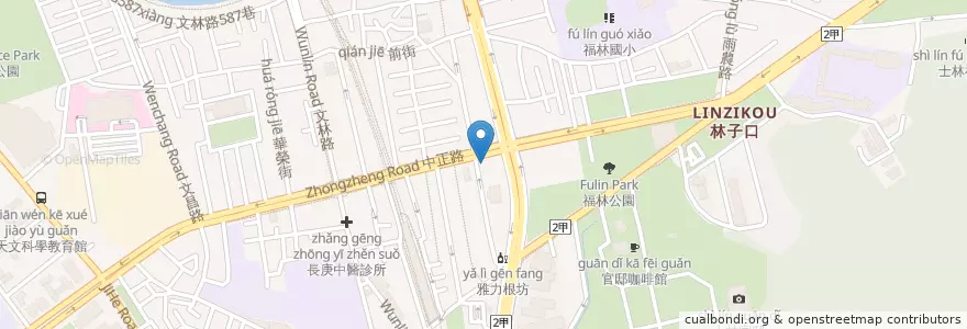 Mapa de ubicacion de TOROS en 타이완, 신베이 시, 타이베이시, 스린 구.
