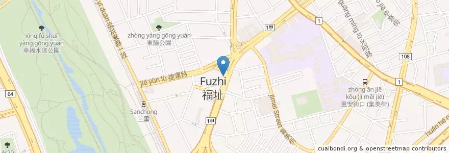 Mapa de ubicacion de 國泰世華商業銀行 en تایوان, 新北市.