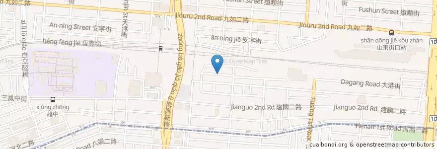 Mapa de ubicacion de 拜克咖啡 en Taiwan, Kaohsiung, 三民區.