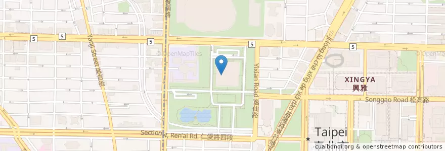 Mapa de ubicacion de 立德餐廳 en 臺灣, 新北市, 臺北市, 信義區.
