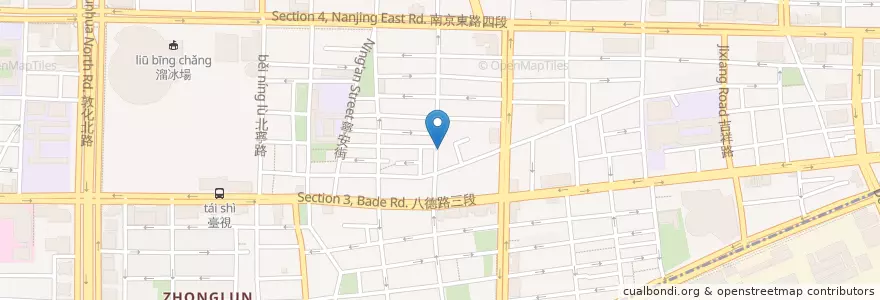 Mapa de ubicacion de 正一斗壇 en 台湾, 新北市, 台北市, 松山区.