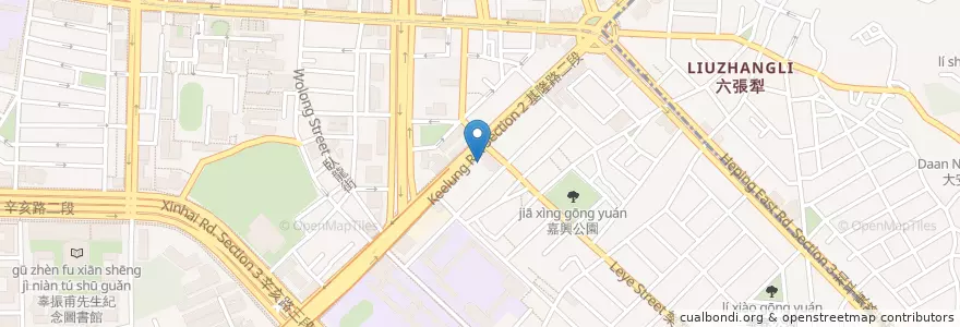 Mapa de ubicacion de 馬路酒廠 en 타이완, 신베이 시, 타이베이시, 다안 구.