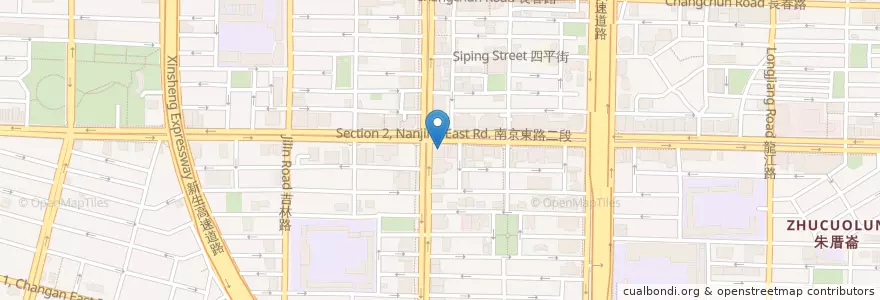 Mapa de ubicacion de 露西亞咖啡 en Taiwan, 新北市, Taipei, 中山區.