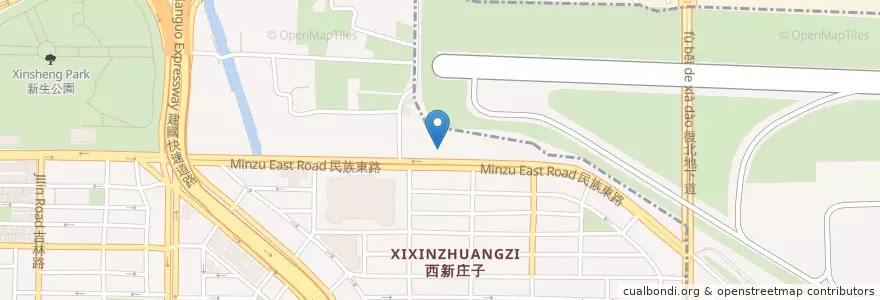 Mapa de ubicacion de 瑤山宮 en 台湾, 新北市, 台北市, 中山区.