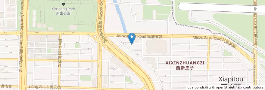 Mapa de ubicacion de 北雲宮 en 台湾, 新北市, 台北市, 中山区.