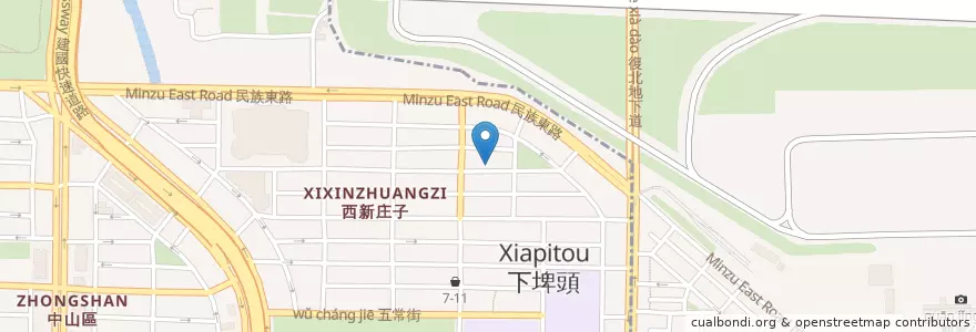 Mapa de ubicacion de 私人停車場 en Taiwan, New Taipei, Taipei, Songshan District.