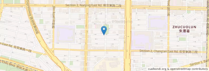 Mapa de ubicacion de 伊通便當 en Taiwan, 新北市, Taipé, 中山區.