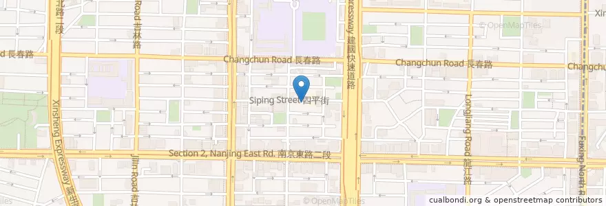 Mapa de ubicacion de 義饌牛排義大利麵 en Taiwan, 新北市, Taipei, 中山區.