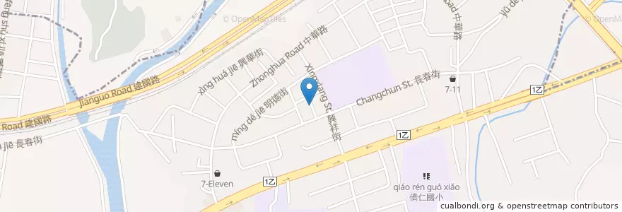 Mapa de ubicacion de 烏日圖書館 en 臺灣, 臺中市, 烏日區.