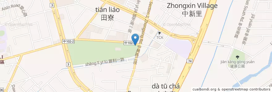 Mapa de ubicacion de 臺中市纖維工藝博物館 en Тайвань, Тайчжун, 大里區.