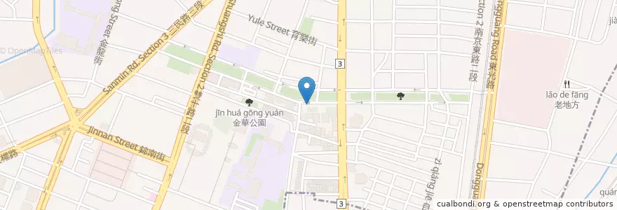 Mapa de ubicacion de 進化廣場 en Taiwán, Taichung, 北區.