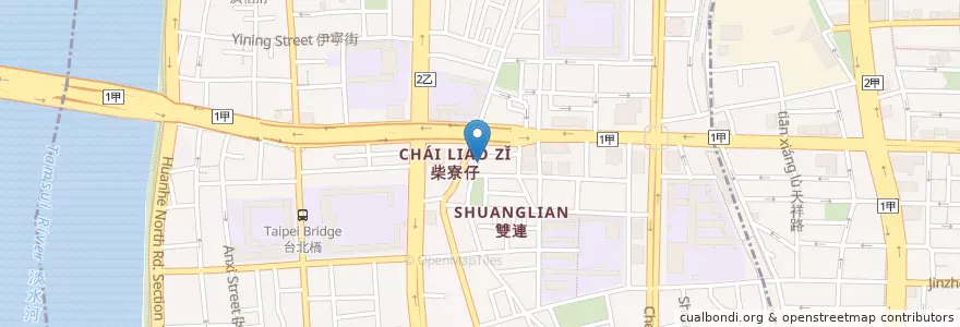 Mapa de ubicacion de 玄天宮 en Taiwan, New Taipei, Taipei, Datong District.