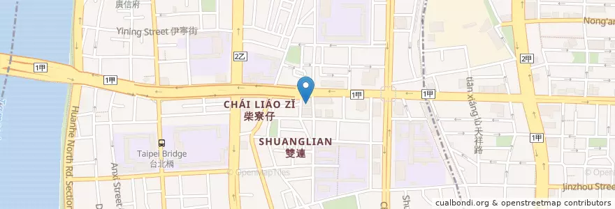 Mapa de ubicacion de 基督教新生教團重慶教會 en تایوان, 新北市, تایپه, 大同區.