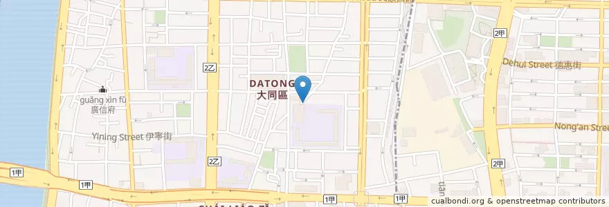 Mapa de ubicacion de 地藏王廟 en 타이완, 신베이 시, 타이베이시, 다퉁 구.