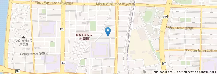 Mapa de ubicacion de 禾口日本料理 en 台湾, 新北市, 台北市, 大同区.
