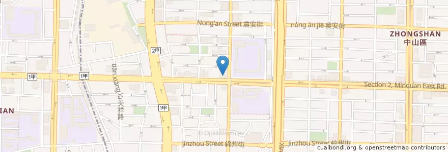 Mapa de ubicacion de 天外天精緻火鍋 en 臺灣, 新北市, 臺北市, 中山區.