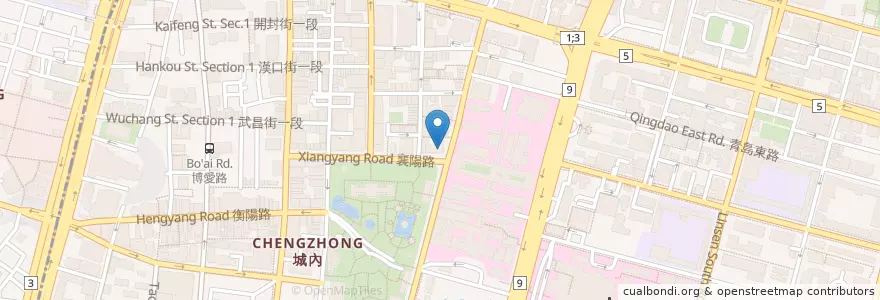 Mapa de ubicacion de 遠東國際商業銀行 en Taïwan, Nouveau Taipei, Taipei, 中正區.