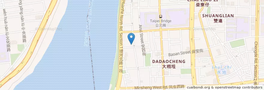 Mapa de ubicacion de 老阿伯魷魚羹 en Taiwan, Nuova Taipei, Taipei.