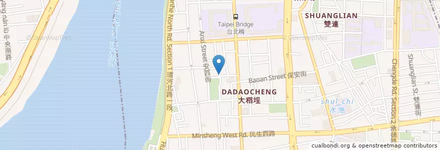 Mapa de ubicacion de 佳興魚丸店 en Taiwán, Nuevo Taipéi, Taipéi, 大同區.