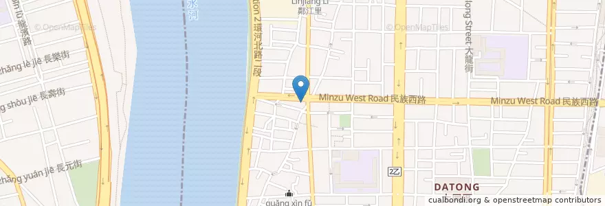Mapa de ubicacion de 應安停車場 en Tayvan, 新北市, Taipei, 大同區.