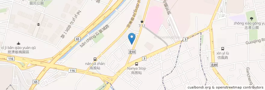 Mapa de ubicacion de 厚切牛排 en Тайвань, Новый Тайбэй, 板橋區.