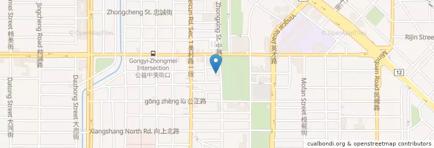 Mapa de ubicacion de 靈糧堂生命之道 en تايوان, تاي شانغ, 西區.