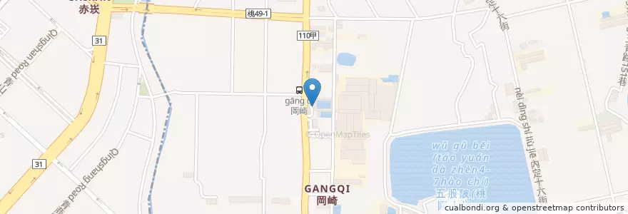 Mapa de ubicacion de 海王子海釣場 en Taiwan, Taoyuan, Distretto Di Dayuan.