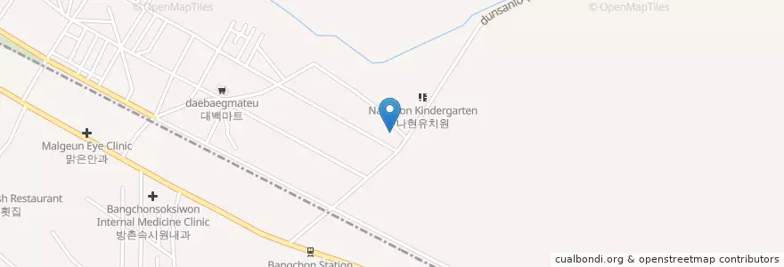 Mapa de ubicacion de 해안동행정복지센터 en Corea Del Sur, Daegu, 동구, 해안동.