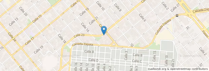 Mapa de ubicacion de Café Literario en Cuba, Havana, Plaza De La Revolución.