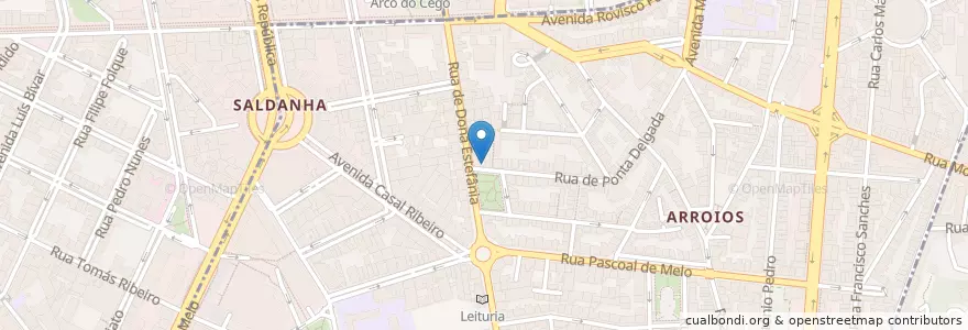 Mapa de ubicacion de Cafetaria Caju en 포르투갈, Área Metropolitana De Lisboa, Lisboa, Grande Lisboa, 리스본.
