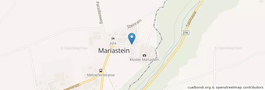 Mapa de ubicacion de Hotel zur Post en Switzerland, Solothurn, Amtei Dorneck-Thierstein, Bezirk Dorneck, Hofstetten-Flüh, Metzerlen-Mariastein.