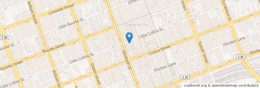 Mapa de ubicacion de Dimkum Pies en أستراليا, ولاية فيكتوريا, City Of Melbourne.