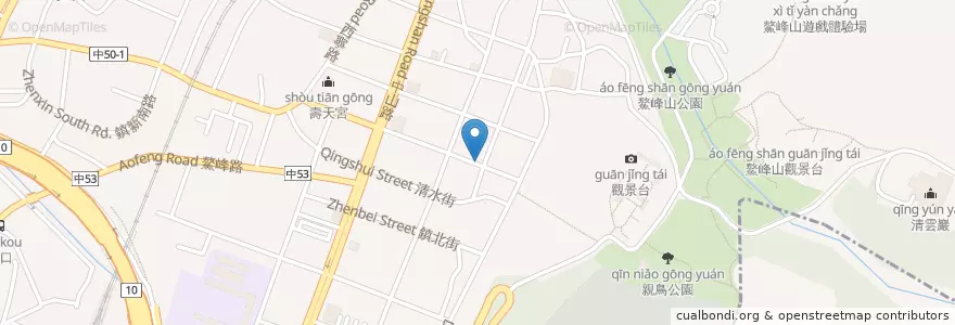 Mapa de ubicacion de 慧德齋素食 en 臺灣, 臺中市, 清水區.