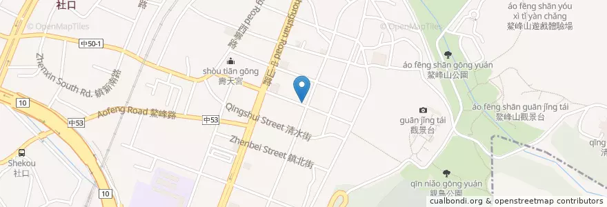 Mapa de ubicacion de 薏安素食坊早午餐 en 臺灣, 臺中市, 清水區.