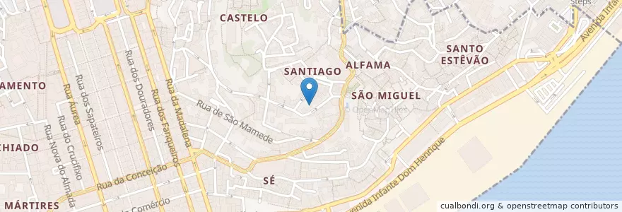 Mapa de ubicacion de Café Audrey en 포르투갈, Lisboa, Grande Lisboa, 리스본, Santa Maria Maior.