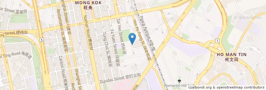 Mapa de ubicacion de Joyful Dessert House en 中国, 广东省, 香港 Hong Kong, 九龍 Kowloon, 新界 New Territories, 油尖旺區 Yau Tsim Mong District.