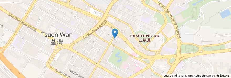 Mapa de ubicacion de 千色車仔麵 en چین, گوانگ‌دونگ, هنگ‌کنگ, 新界 New Territories, 荃灣區 Tsuen Wan District.