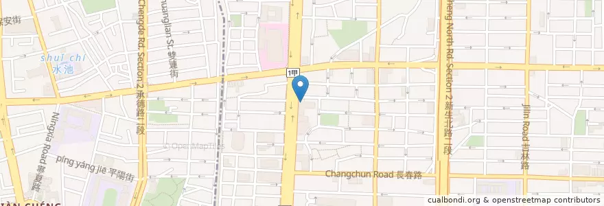 Mapa de ubicacion de 國賓飯店粵菜廳 en تایوان, 新北市, تایپه, 中山區.
