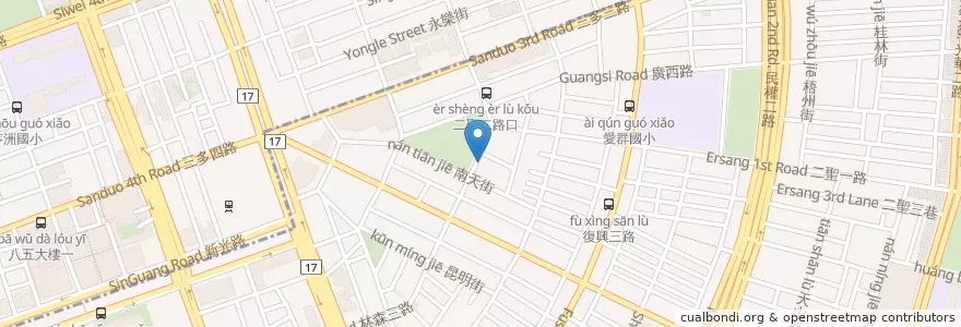 Mapa de ubicacion de 滙景屋 en Тайвань, Гаосюн, 苓雅區.