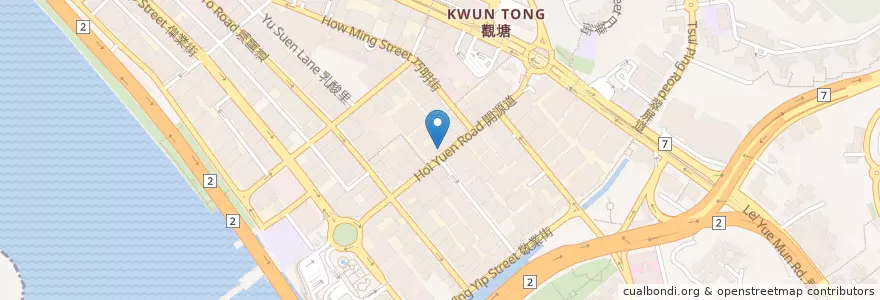 Mapa de ubicacion de Food N' More en 중국, 광둥성, 홍콩, 가우룽, 신제, 觀塘區 Kwun Tong District.