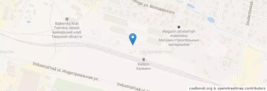 Mapa de ubicacion de Калязин en Rússia, Distrito Federal Central, Тверская Область, Калязинский Район, Городское Поселение Калязин.