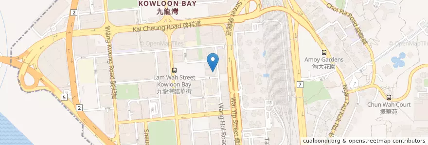 Mapa de ubicacion de Chung Tong Money Exchange en China, Cantão, Hong Kong, Kowloon, Novos Territórios, 觀塘區 Kwun Tong District.