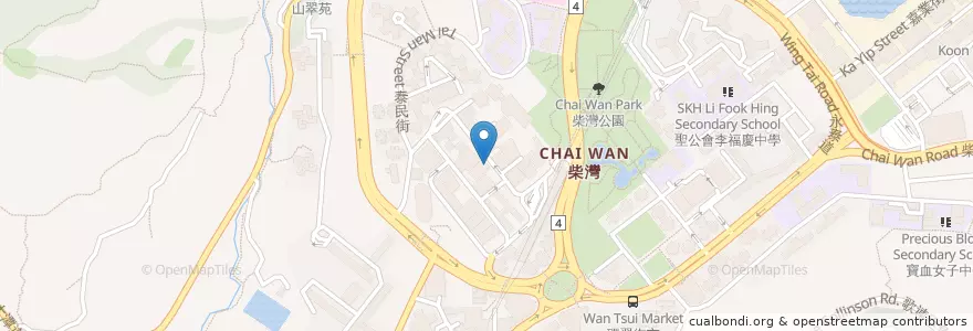 Mapa de ubicacion de FedEx World Service Center en Китай, Гуандун, Гонконг, Гонконг, Новые Территории, 東區 Eastern District.