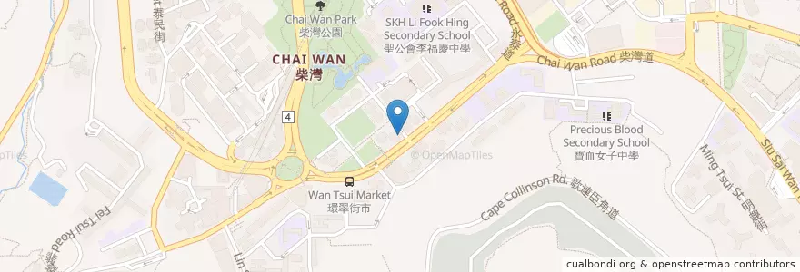 Mapa de ubicacion de HSBC en الصين, غوانغدونغ, هونغ كونغ, جزيرة هونغ كونغ, الأقاليم الجديدة, 東區 Eastern District.