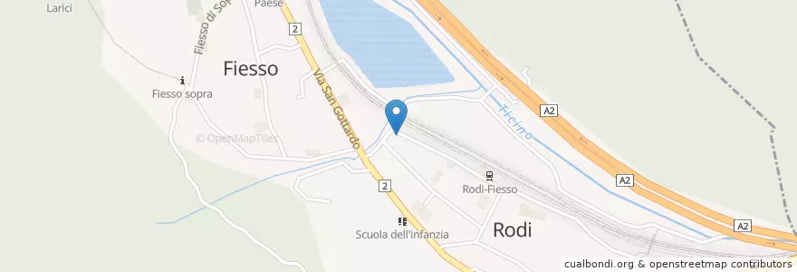 Mapa de ubicacion de Centro Raccolta Rifiuti en 瑞士, Ticino, Distretto Di Leventina, Circolo Di Quinto, Prato (Leventina).