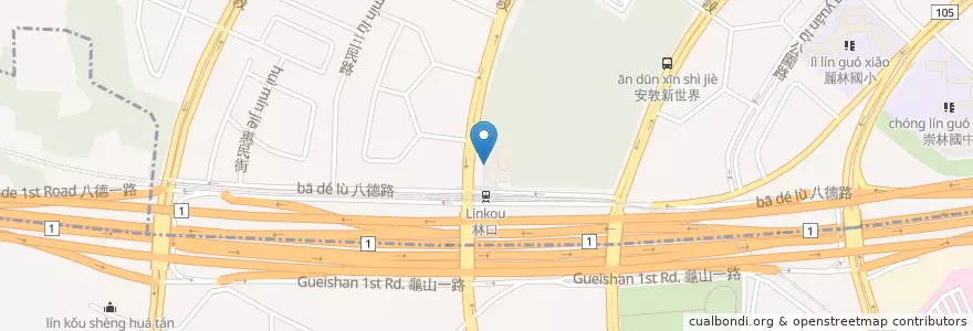 Mapa de ubicacion de 倆倆號 en 臺灣, 新北市, 桃園市.