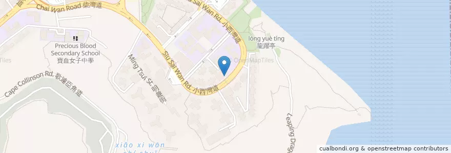 Mapa de ubicacion de McDonald's en Çin, Guangdong, Hong Kong, Hong Kong Adası, Yeni Bölgeler, 東區 Eastern District.