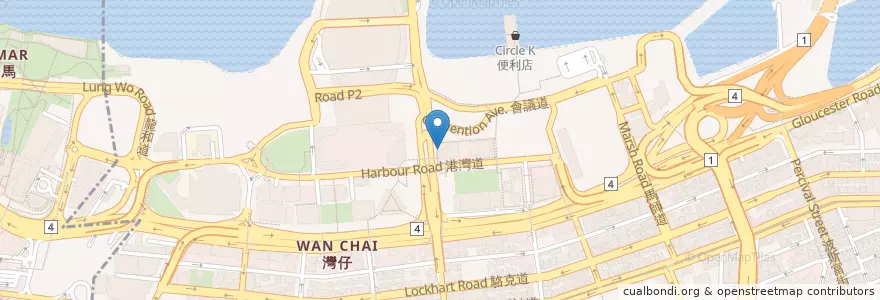 Mapa de ubicacion de Genki Sushi en چین, گوانگ‌دونگ, هنگ‌کنگ, جزیره هنگ کنگ, 新界 New Territories, 灣仔區 Wan Chai District.