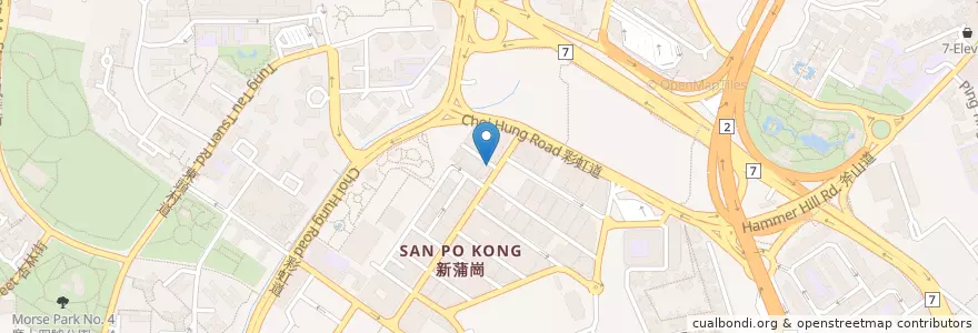 Mapa de ubicacion de Brilliance Forex Exchange en 중국, 광둥성, 홍콩, 가우룽, 신제, 黃大仙區 Wong Tai Sin District.